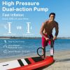 9' Inflatable Stand Up SUP Paddleboards with Accessories & Backpack Leash Double Action Hand Pump Repair Kit for Youth & Adult