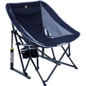 GCI Outdoor Rocker Camping Chair, Multiple color options, Pod Rocker, Indigo Blue (Color: Indigo Blue)